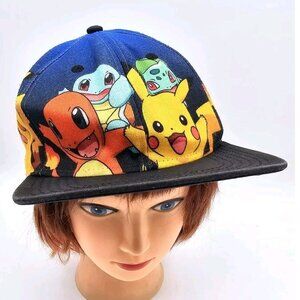 Pokemon And Friends Snapback Hat Adjustable Nintendo Video Game Hat